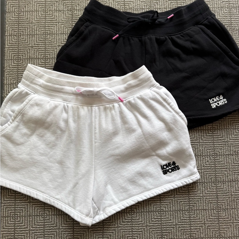 Lot of 2 Pairs of Love & Sports shorts. Size small